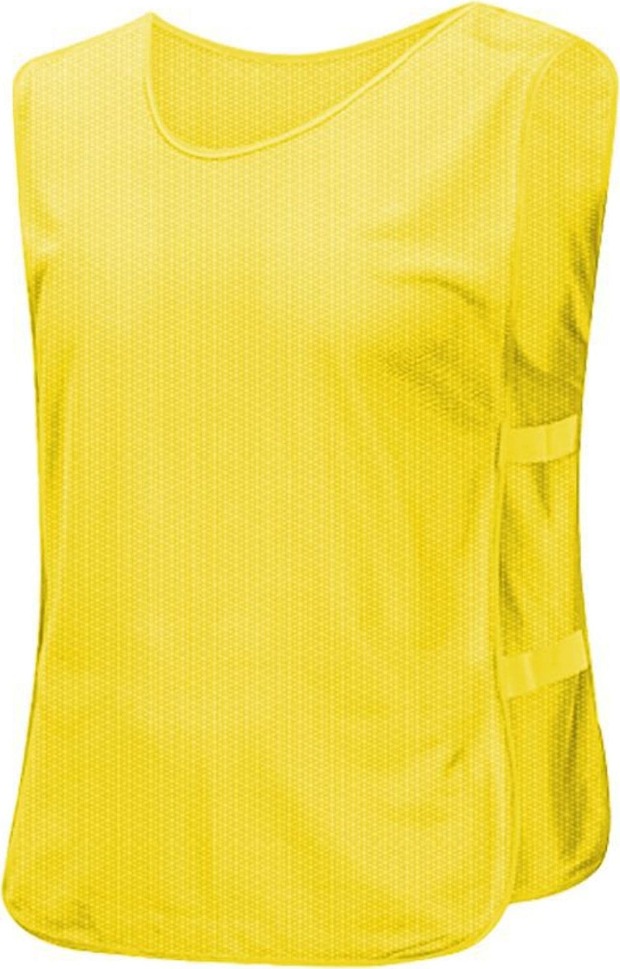 PETTORINA DA ALLENAMENTO GILET CASACCA SPORTIVA SCUOLA CALCIO BASKET SPORT COLOR – Giallo – TrAdE Shop Traesio – giallo