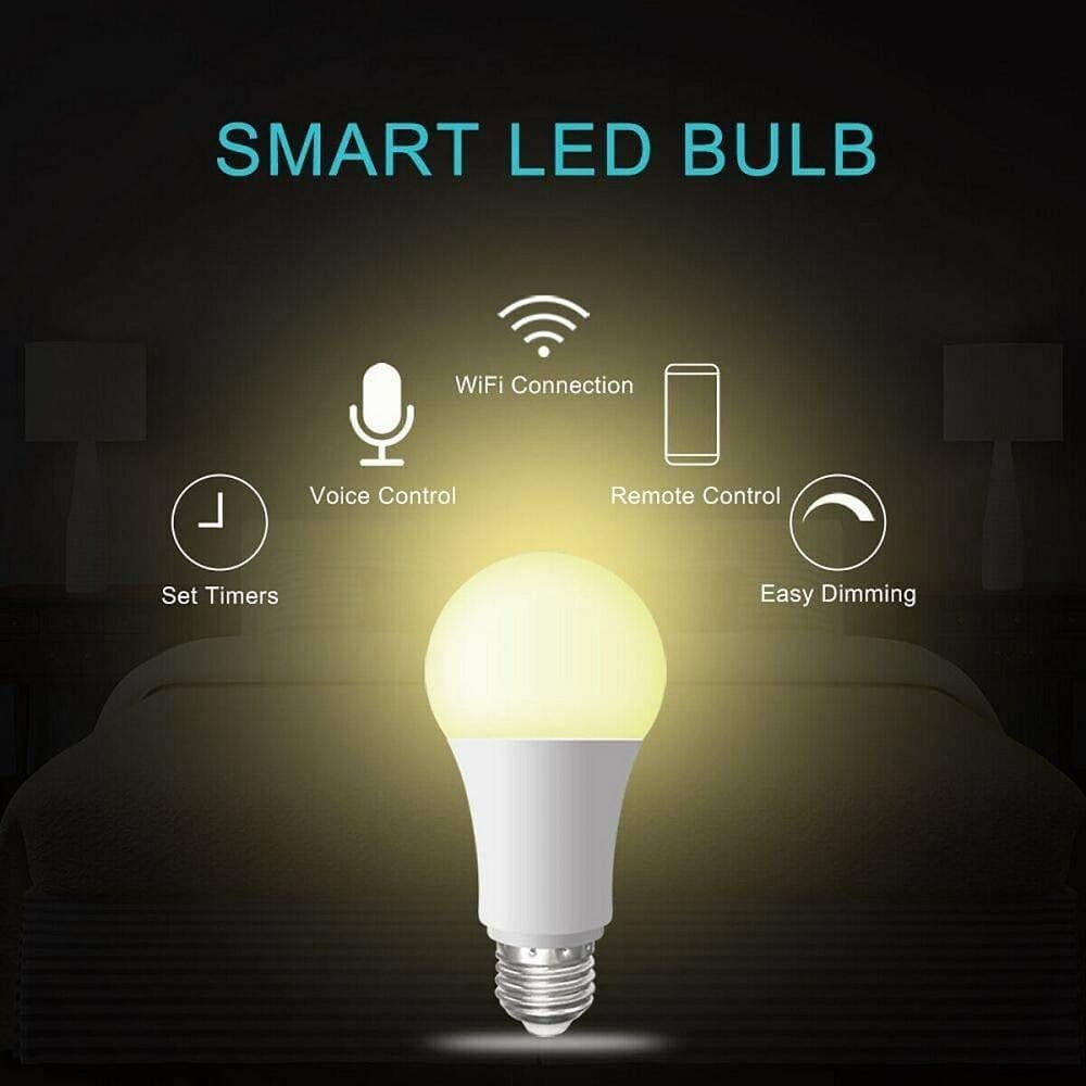 LAMPADINA SMART LED WIFI E27 10W 2700K 6400K DIMMERABILE IOS ANDROID ALEXA GOOGLE - 7