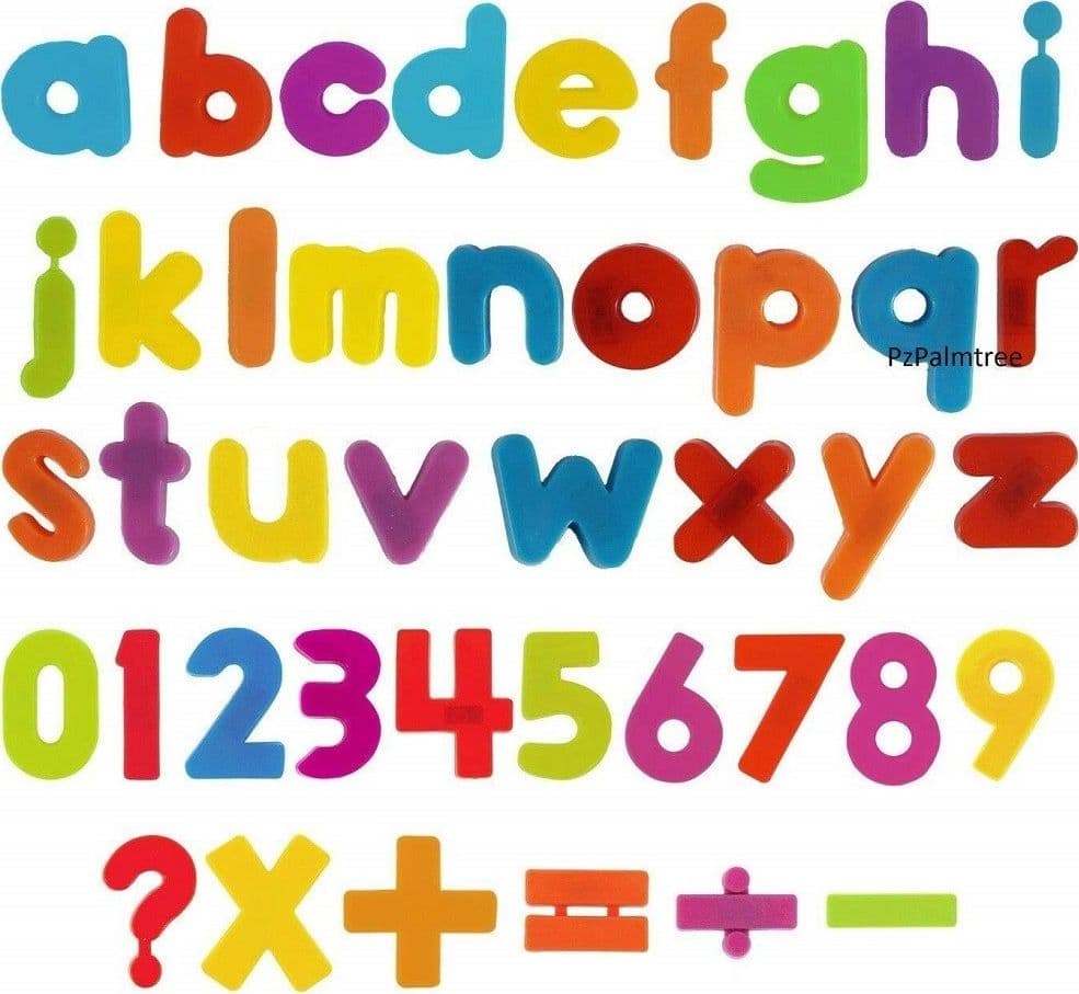 LETTERE E NUMERI MAGNETI CALAMITA COLORATI GIOCO EDUCATIVI DIDATTICI BAMBINI SCUOLA