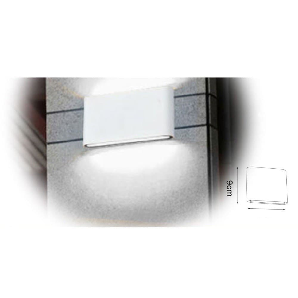 APPLIQUE LED RETTANGOLARE SLIM 16WATT BIANCO LUCE BIANCA NATURALE FREDDA XC-9048 - 7