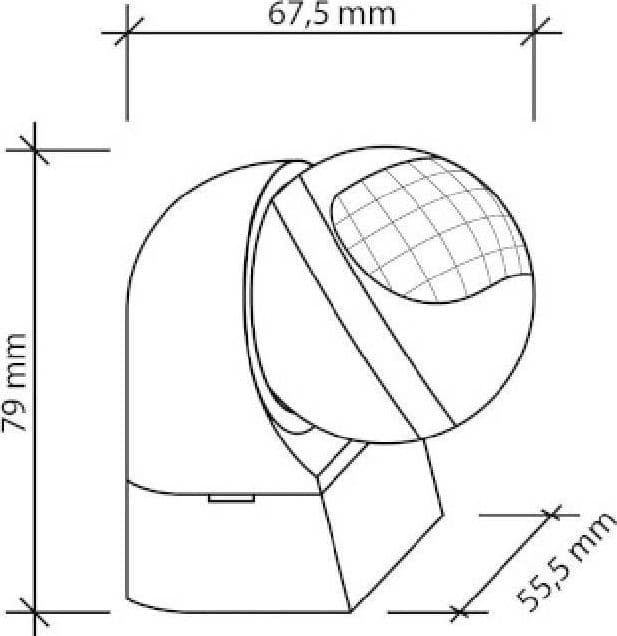 SENSORE DI MOVIMENTO A INFRAROSSI PER LAMPADINE MAX 800 WATT IP44 BIANCO YCA1008 - 4