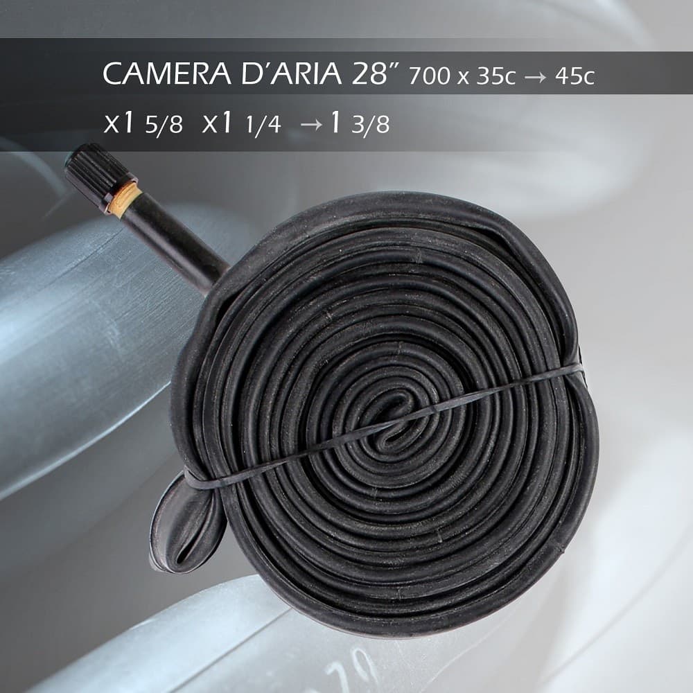 CAMERA D'ARIA BICI 28" 700 X 35C 45C X1 5/8 X1 1/4 1 3/8 VALVOLA SCHRADER 10984 - 3