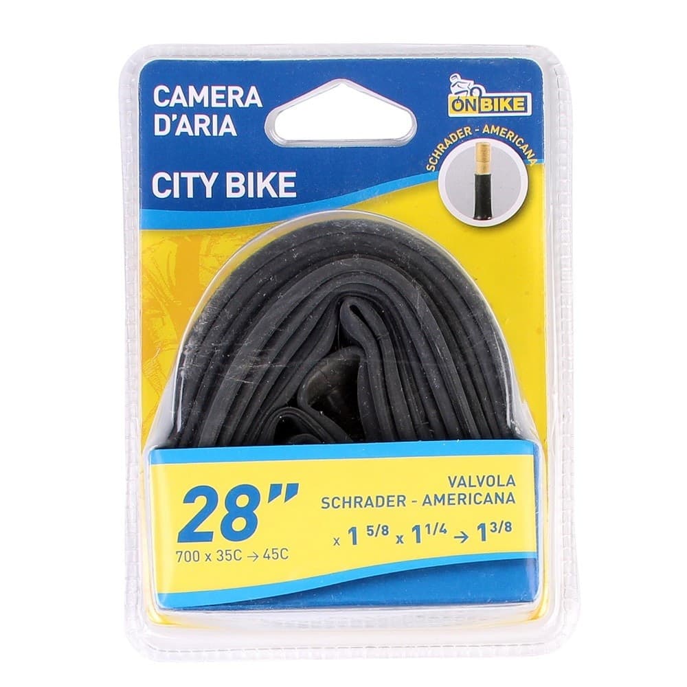 CAMERA D'ARIA BICI 28" 700 X 35C 45C X1 5/8 X1 1/4 1 3/8 VALVOLA SCHRADER 10984 - 4