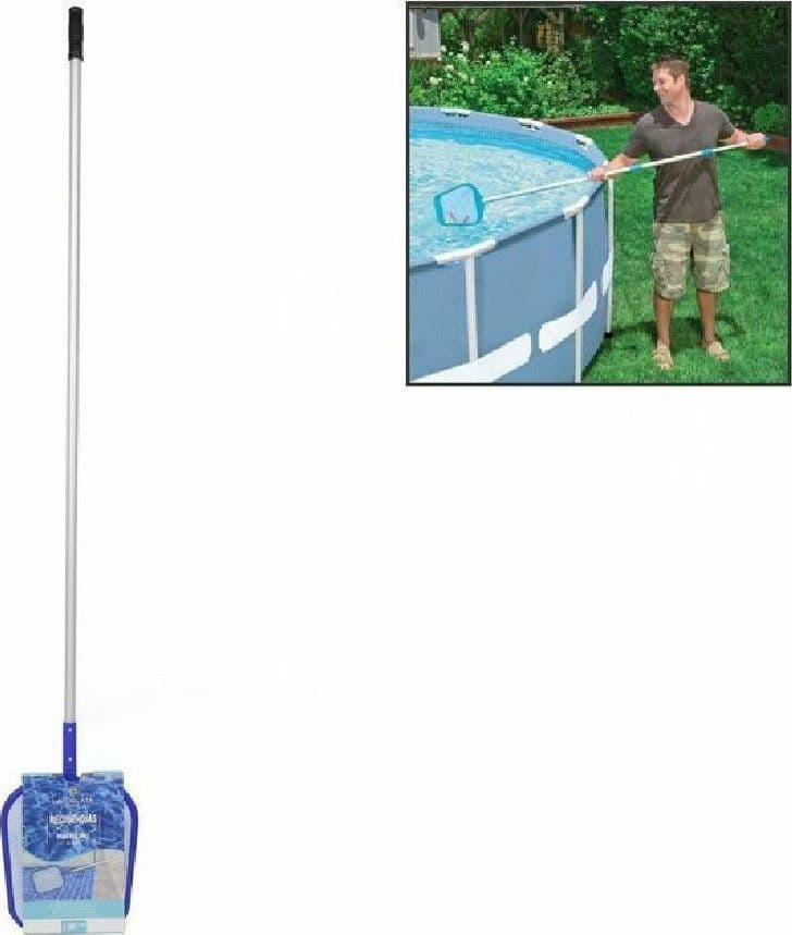 RACCOGLI FOGLIE CON BASTONE ASTA PER PULIZIA SUPERFICIE ACQUA PISCINA 206553