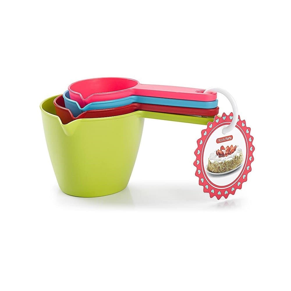 SET 4PZ DOSATORI PER MISURARE MISURINI IN PLASTICA COLORATA MISURE DIVERSE 11860 - 2