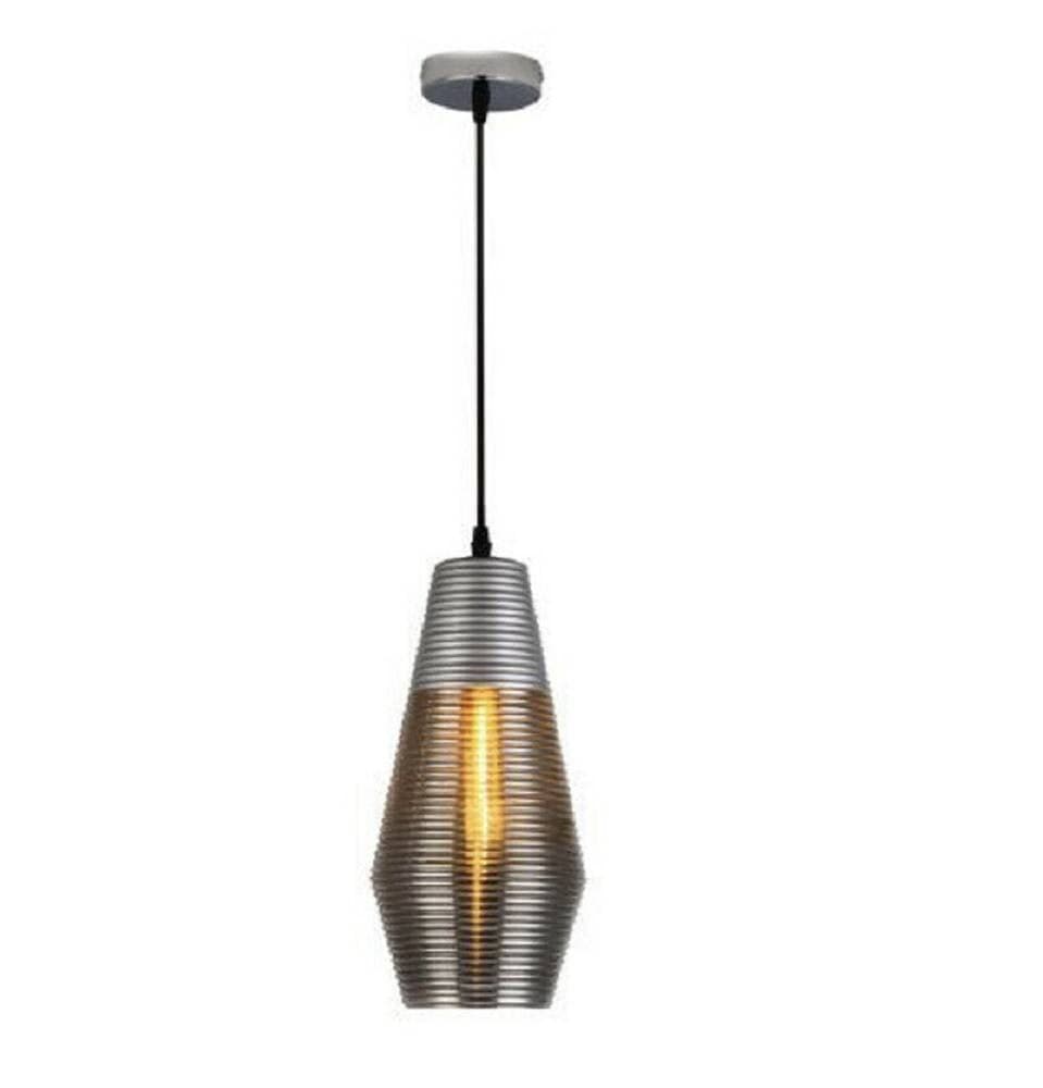 LAMPADARIO SOFFITTO FORMA OVALE IN VETRO LAMPADA SOSPENSIONE ATTACCO E27 A36-01 - 2