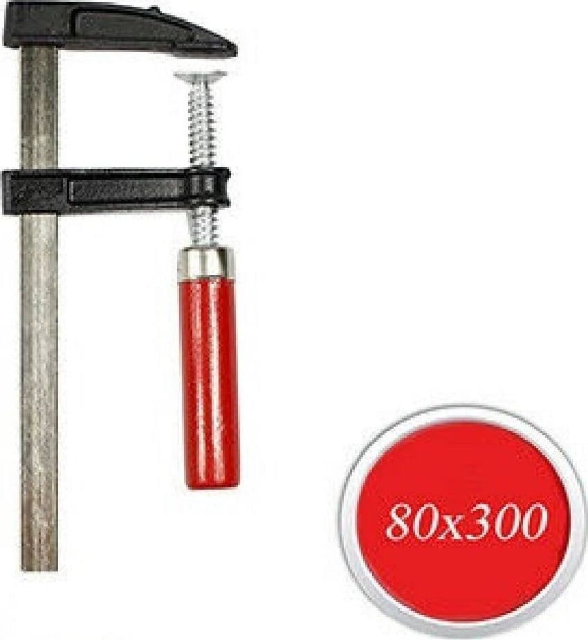 MORSETTO A VITE DA FALAGNAME PER BRICOLAGE MORSA MORSETTA DI SERRAGGIO 80X300MM - 2