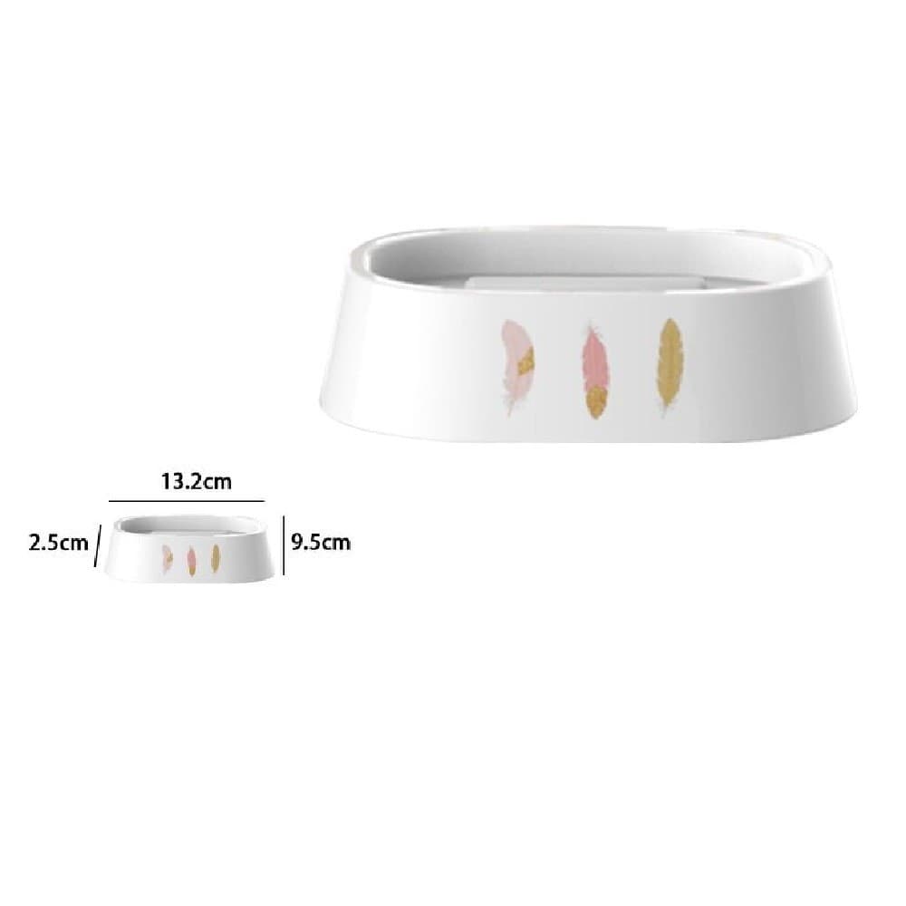 PORTASAPONE SAPONETTA ACCESSORIO BAGNO BIANCO CON PIUME IN PLASTICA 13.2CM 69801 - 2