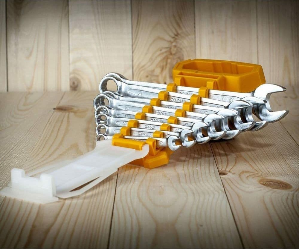 SET SERIE 8 CHIAVI CHIAVE INGLESI COMBINATE IN ACCIAIO 6 - 19 MM CON CUSTODIA - 4