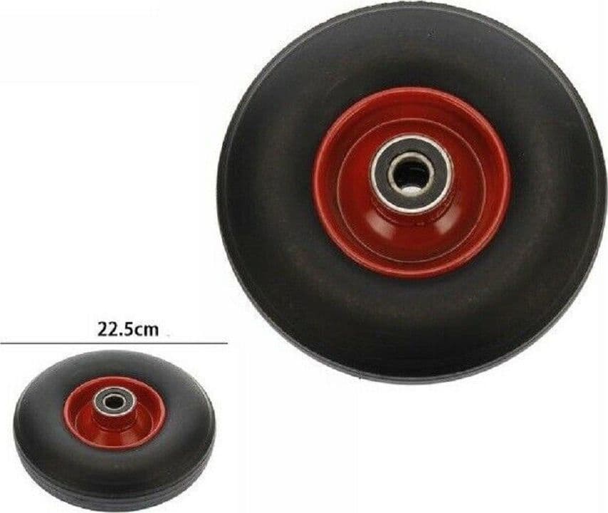RUOTA RUOTINO UNIVERSALE AD ARIA PER CARRIOLE CARRELLI DIAMETRO 22.5 CM 3.50-4