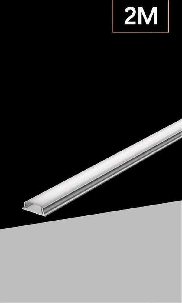 PROFILO BARRA IN ALLUMINIO DA 2 MT INCASSO PER STRIP LED CON COPERTURA AL-19 - 4