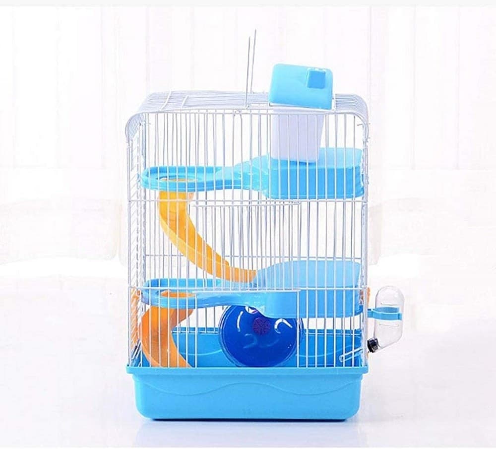GABBIA PER CRICETI CRICETO PORTATILE CASA A PIÙ LIVELLI IN PLASTICA 23X17X45 CM - 9