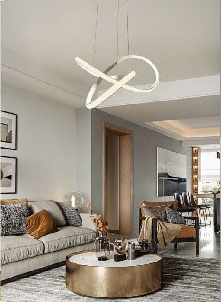 LAMPADARIO LED INTRECCIO MODERNO A SOSPENSIONE 45W LUCE 6500K 3000K 4000K LP-31B - 3