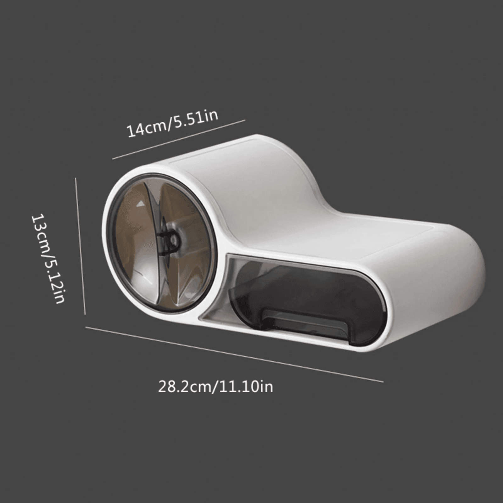 PORTA ROTOLO CARTA IGIENICA CON CASSETTO MULTIFUNZIONE ADESIVO A PARETE BAGNO - 12