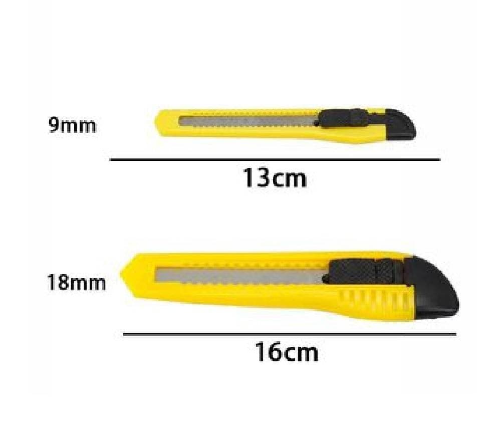 SET 4PZ TAGLIERINI TAGLIERINO CUTTER CON FERMO BLOCCO GUIDA LAME DA 9-18MM 71079 - 2