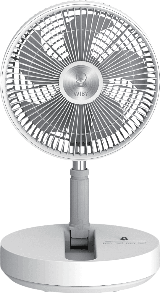 VENTILATORE PORTATILE P21 BATTERIA RICARICABILE SALVASPAZIO PIEGHEVOLE SILENZIOSO - 2