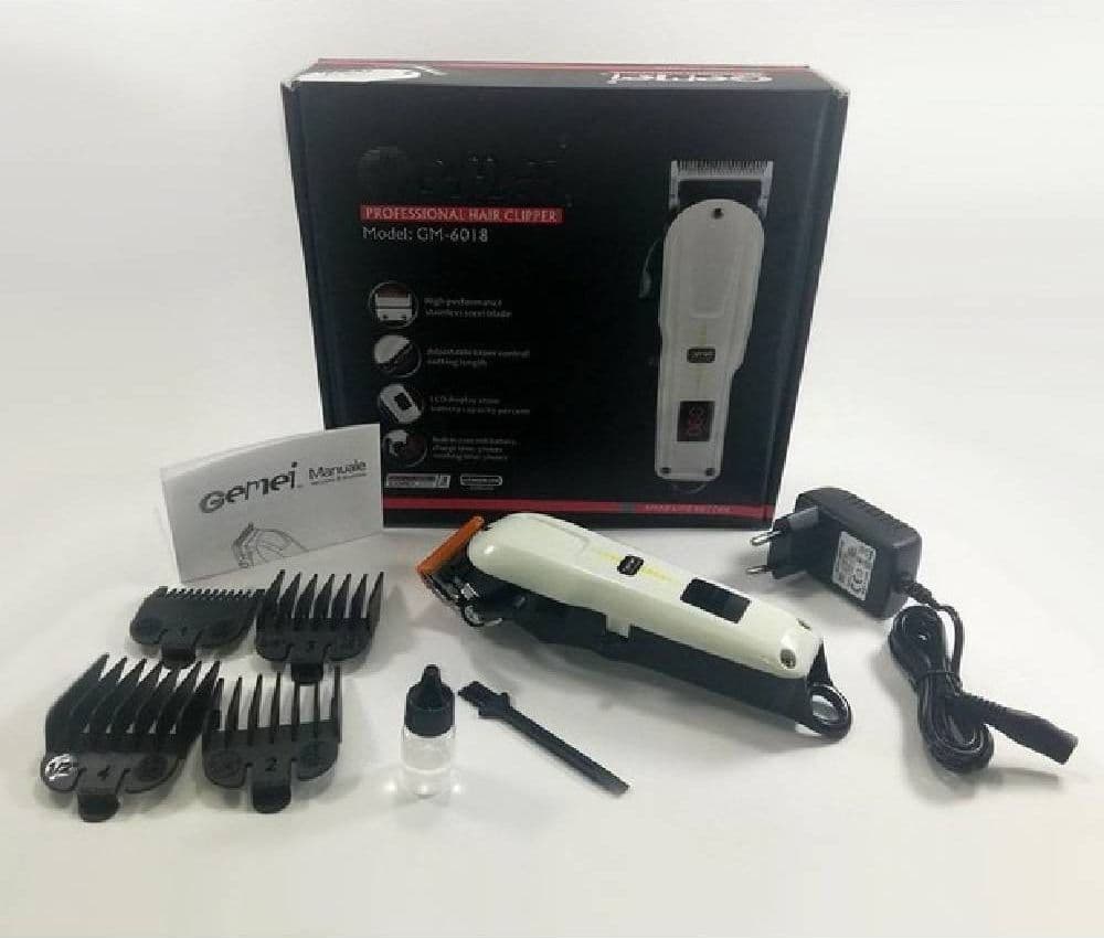 TAGLIA CAPELLI PROFESSIONALE SENZA FILI LUNGA DURATA A BATTERIA PETTINI GM-6018 - 4