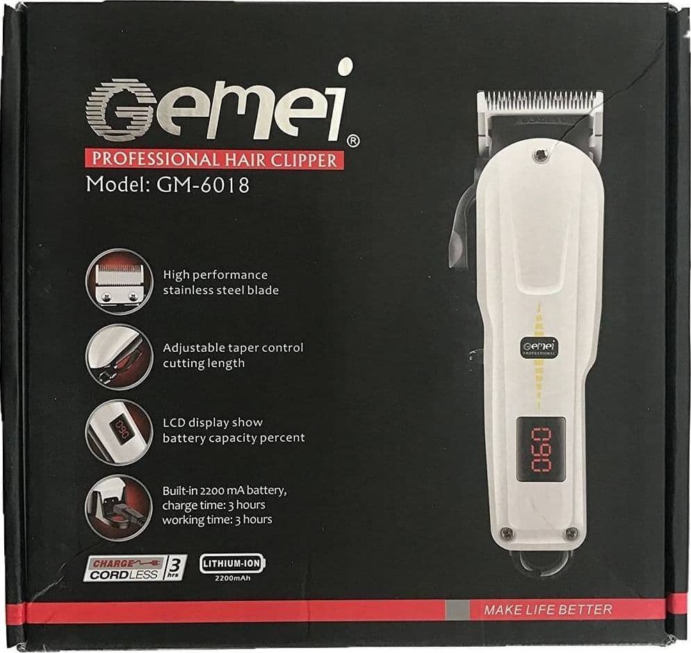 TAGLIA CAPELLI PROFESSIONALE SENZA FILI LUNGA DURATA A BATTERIA PETTINI GM-6018 - 7