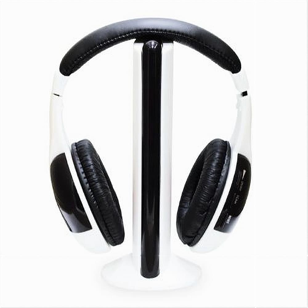 CUFFIE WIFI WIRELESS PER TV PC MP3 SENZA FILI CON RADIO FM MUSICA STEREO MAXTECH CU-WI001 - 3
