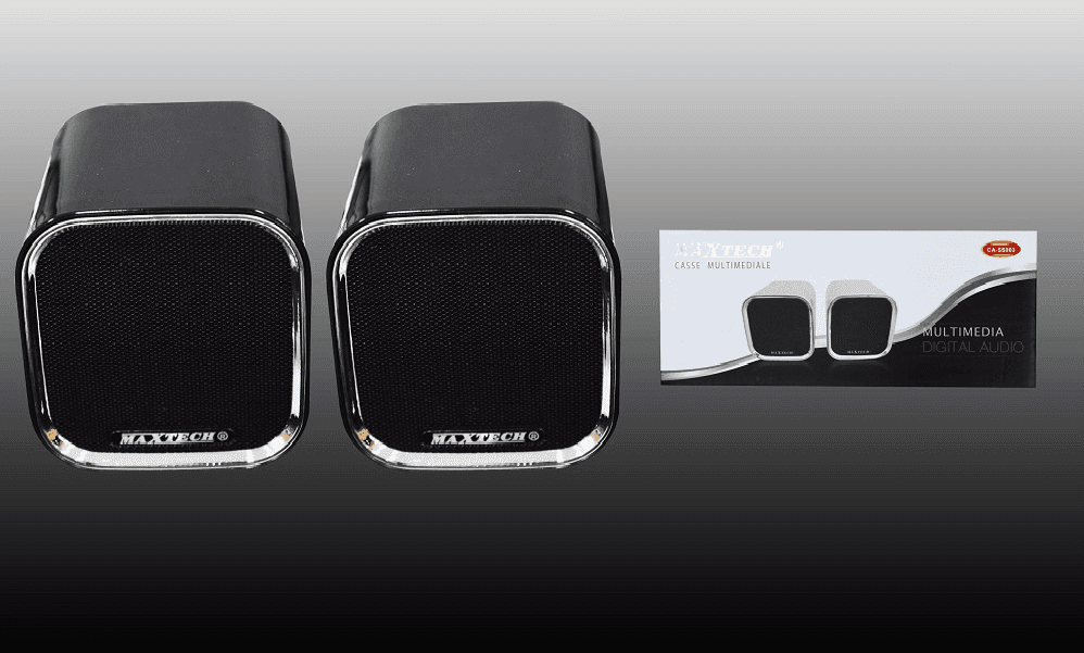 CASSE PER PC AUDIO SPEAKER COMPUTER LAPTOP PORTATILI ALTOPARLANTI MAXTECH CA-SS003 - 2