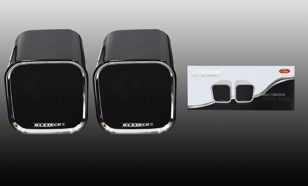 CASSE PER PC AUDIO SPEAKER COMPUTER LAPTOP PORTATILI ALTOPARLANTI MAXTECH CA-SS003 - 2