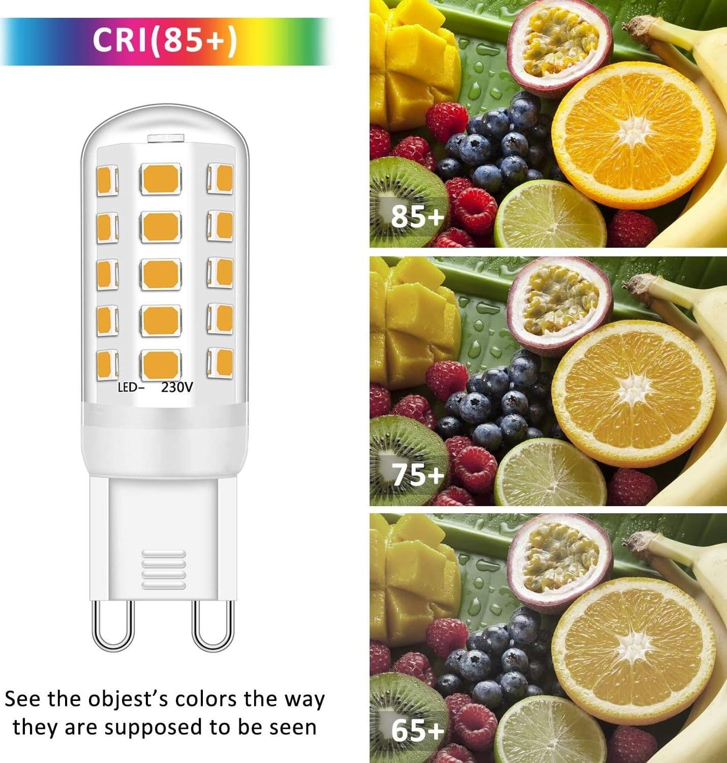 LAMPADINA FARETTO 3.5W LED 40 SMD 2835 ATTACCO G9 LUCE BIANCA FREDDA CALDA 220V - 5