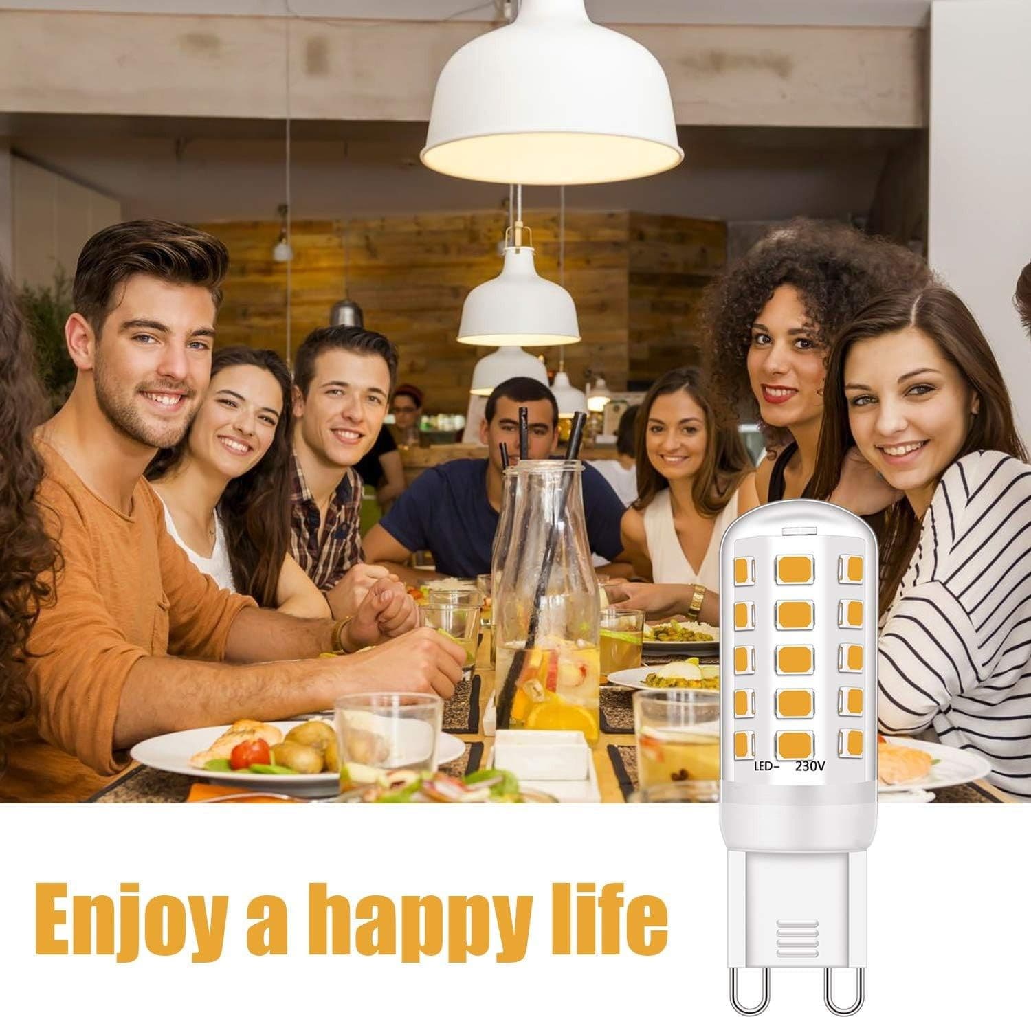 LAMPADINA FARETTO 3.5W LED 40 SMD 2835 ATTACCO G9 LUCE BIANCA FREDDA CALDA 220V - 6
