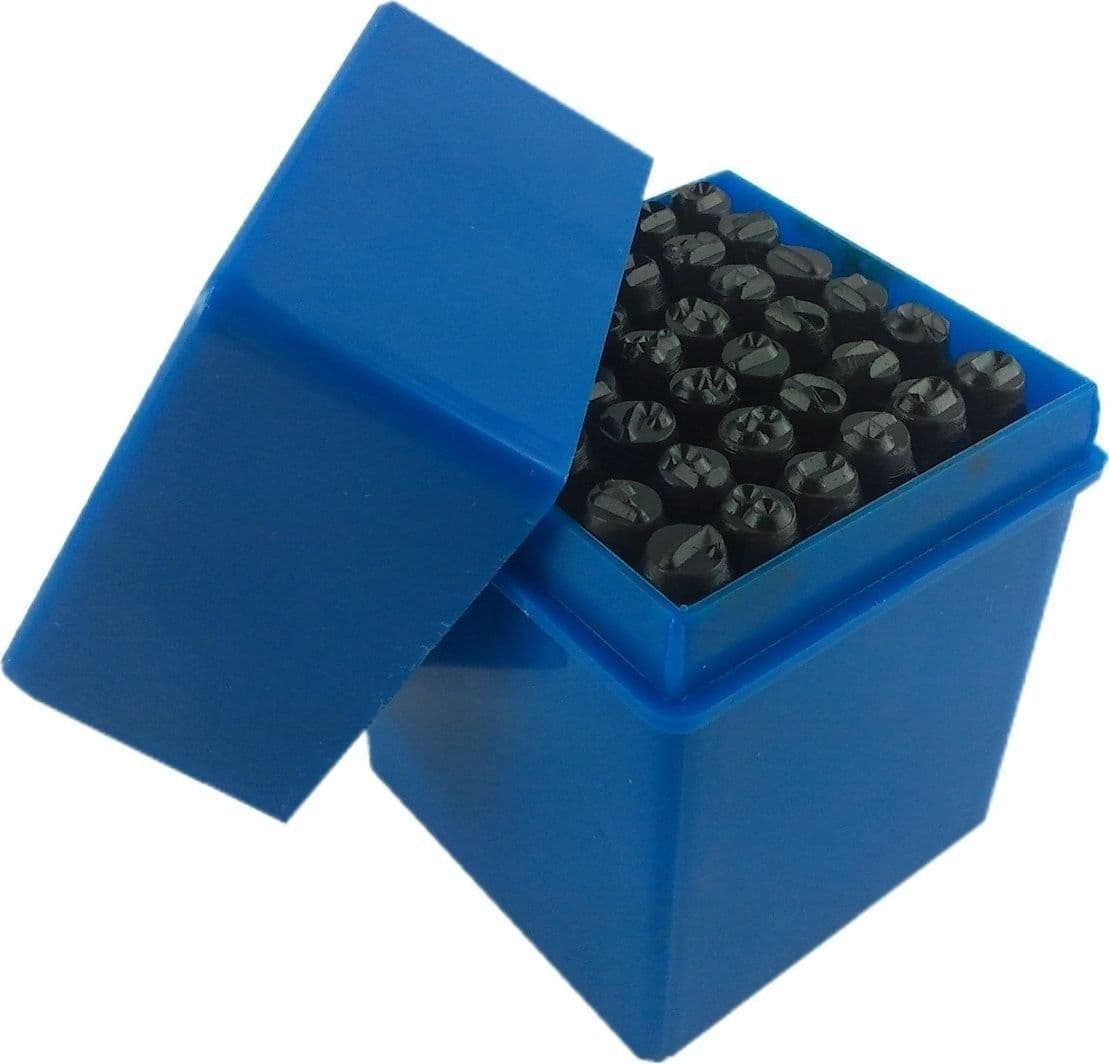 PUNZONI ALFANUMERICI PER MARCATURA LETTERE + NUMERI + SIMBOLI & 36 PEZZI DA 6MM - 2