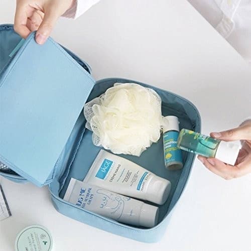 BEAUTY CASE BORSELLO TRUCCO MAKE UP TROUSSE TASCA SACCHETTO DA VIAGGIO ORGANIZZATORE - 4