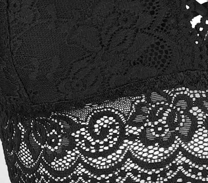 TOP REGGISENO LAVINIA H875 LINGERIE RICAMATA IN PIZZO SUPER SEXY COPPE IMBOTTITE - 3