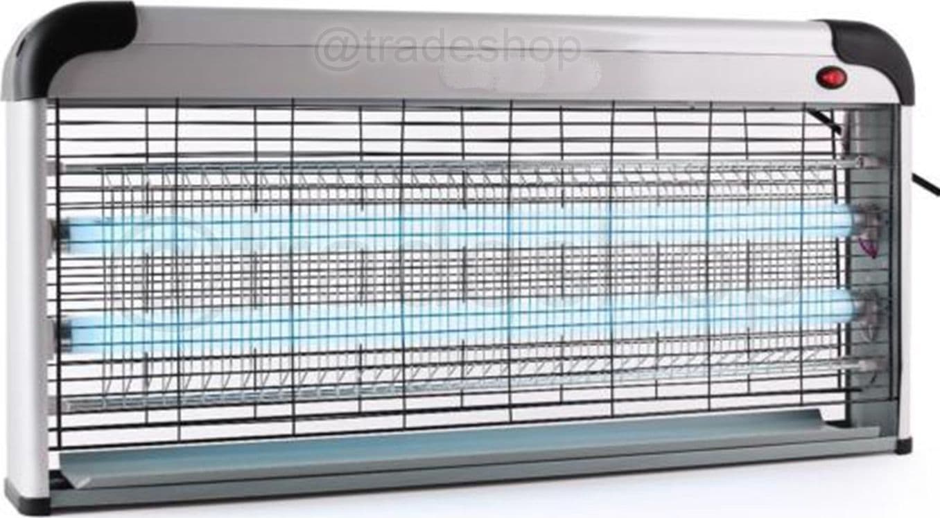 ZANZARIERA ELETTRICA DUE LAMPADE A FLUORESCENZA 40W BK-L40 PER ZANZARE E INSETTI