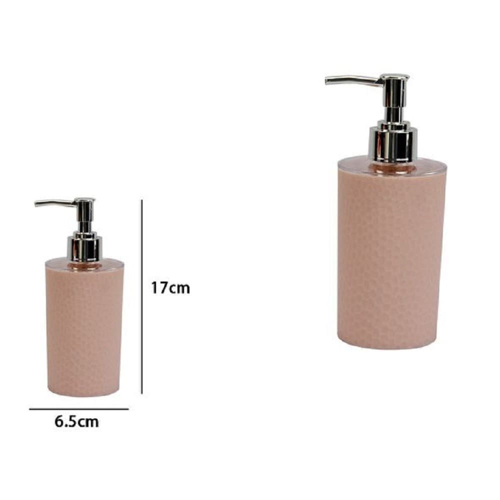 DISPENSER SAPONE LIQUIDO BAGNO PER LAVANDINO ROSA ACCESSORI ARREDO BAGNO 79781 - 2