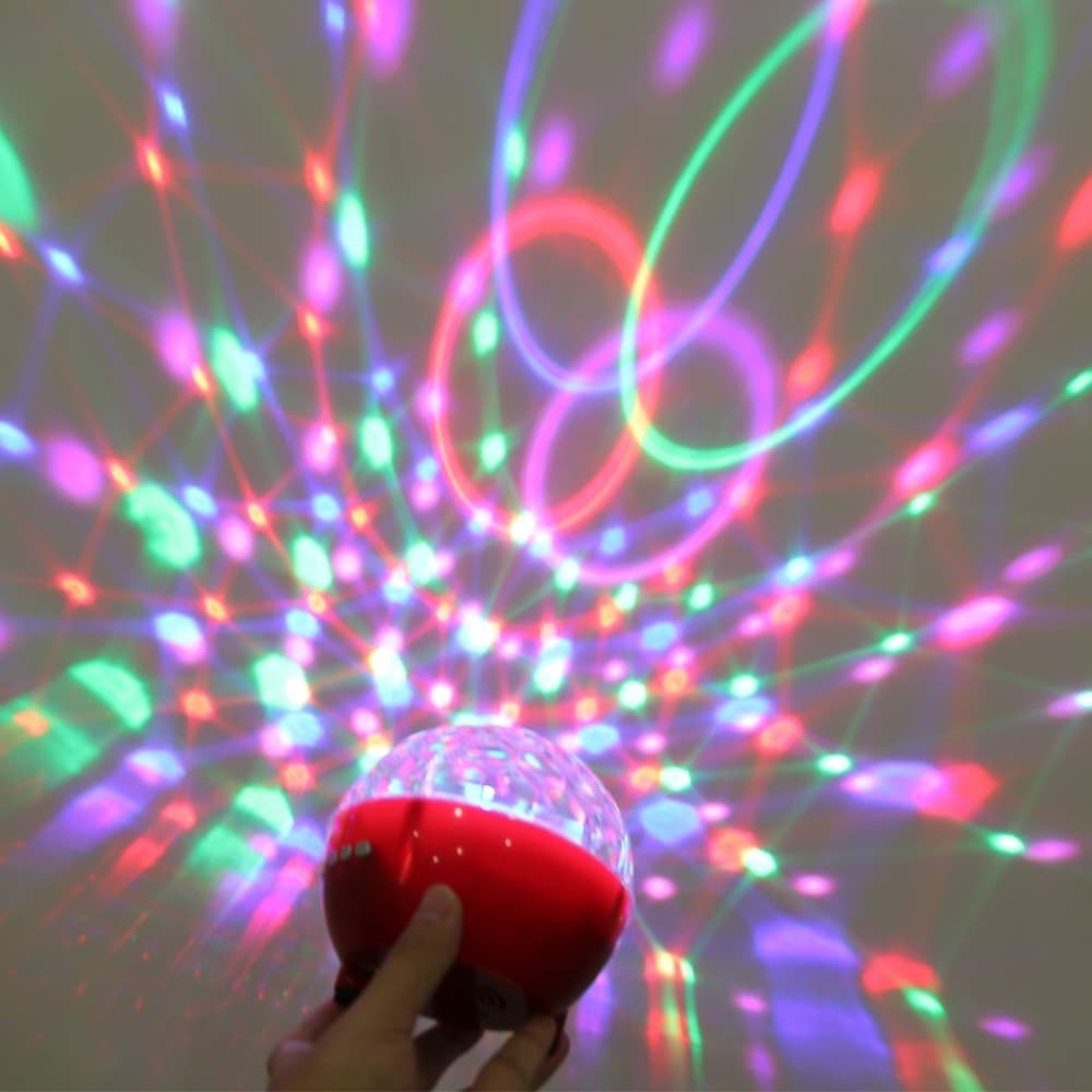 CASSA SPEAKER BLUETOOTH ALTOPARLANTE CON EFFETTI LUCE DISCOTECA MP3 TF RADIO DJ - 3