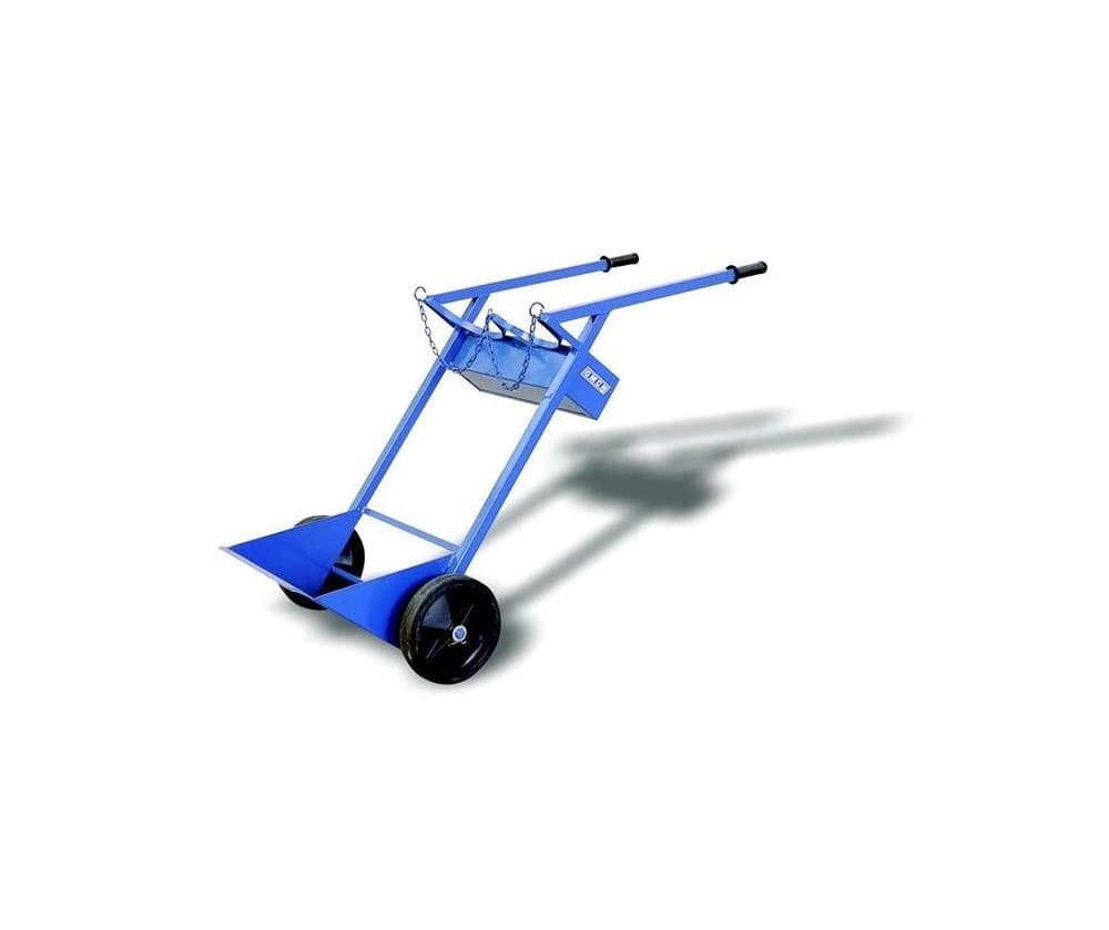 CARRELLO PORTA BOMBOLE OMCN 095 PORTATA 200 KG CON RUOTE DA 250 MM ALTEZZA 140CM - 3