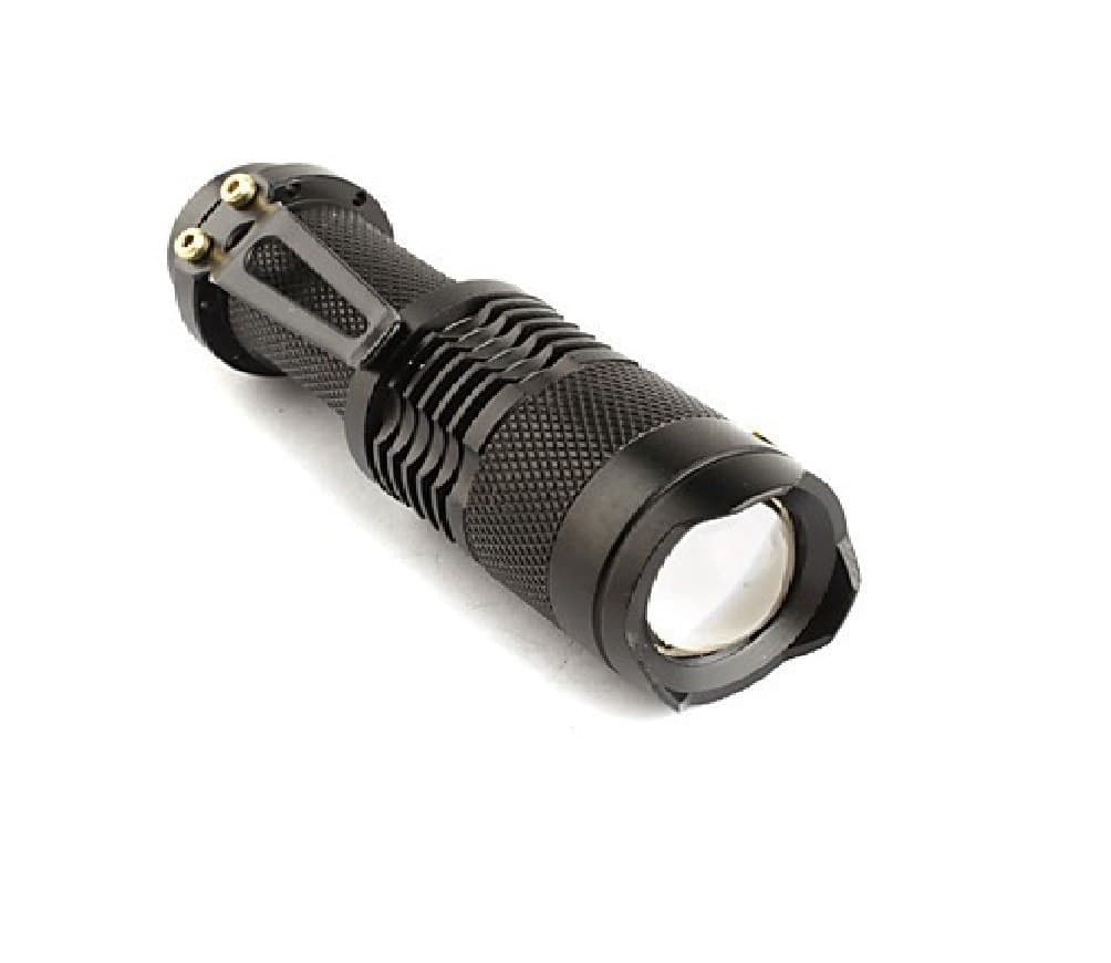MINI TORCIA A LUCE BIANCA 500 W 800 LUMES RICARICABILE RESISTENTE CON GANCIO - 6