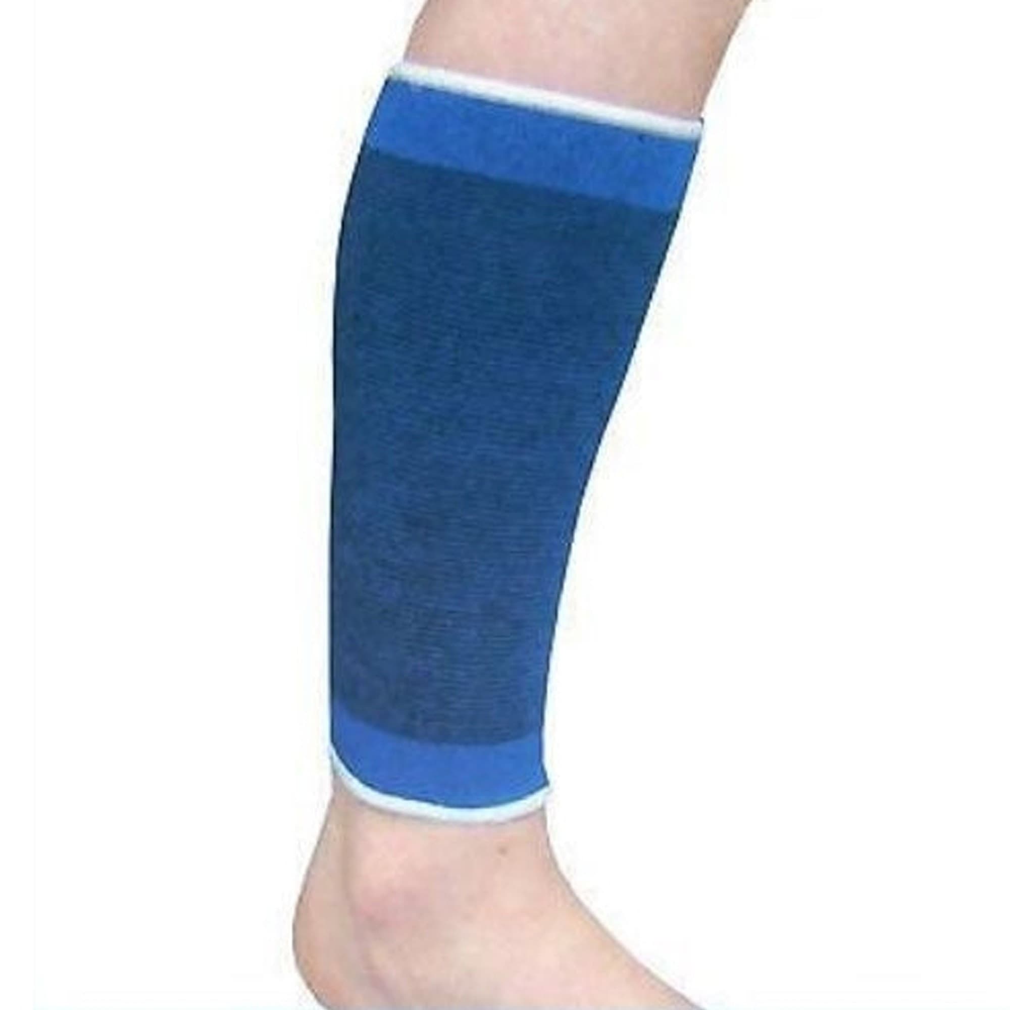 Coppia fascia elastica supporto per polpaccio o braccia anallergico lavabile