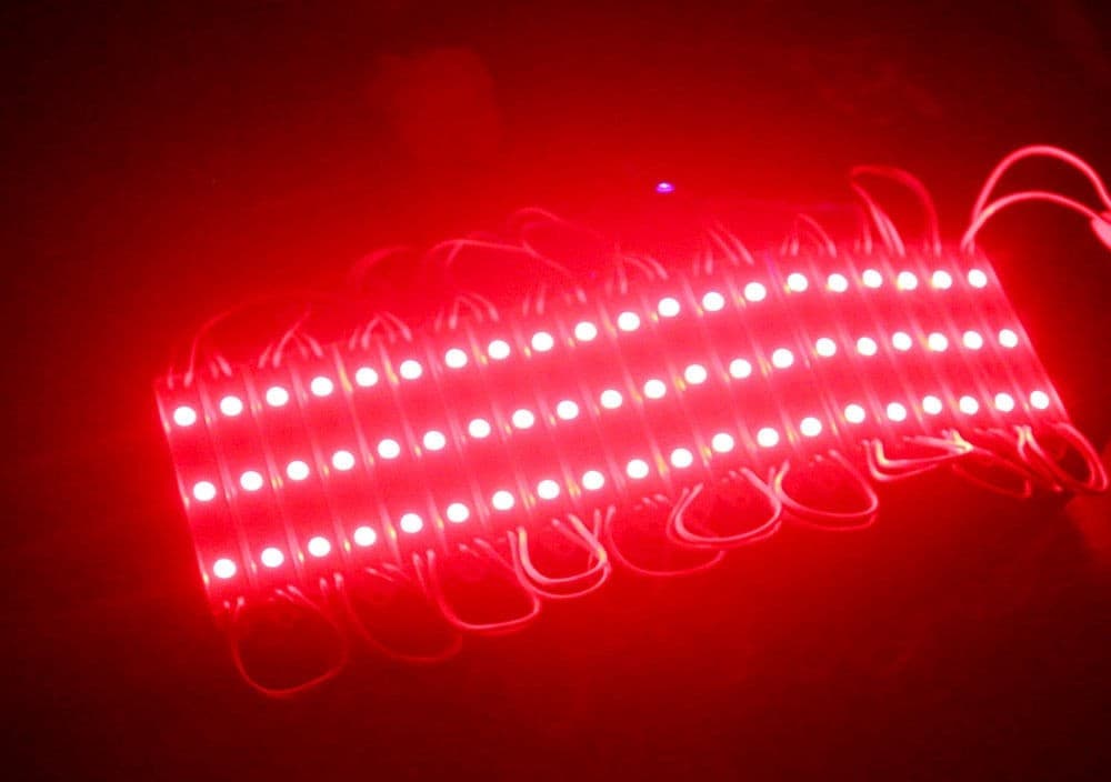 Modulo da 20 pezzi a 3 led SMD 5050 5630 FREDDO CALDO BLU ROSSO VERDE RGB IP65 - 10