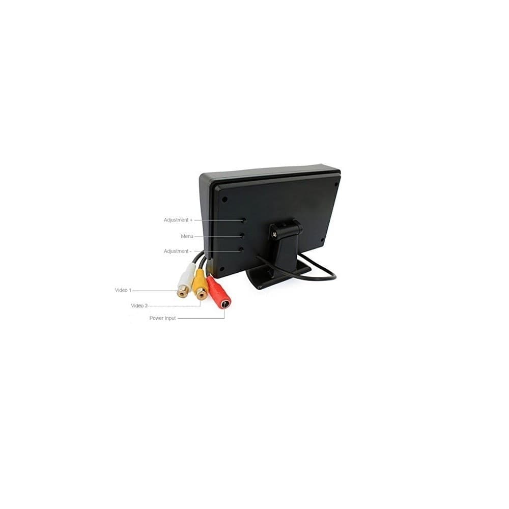 Monitor Schermo A Colori 4,3" TFT LCD  PER Auto Retrovisore KIT RETROMARCIA VCR - 5