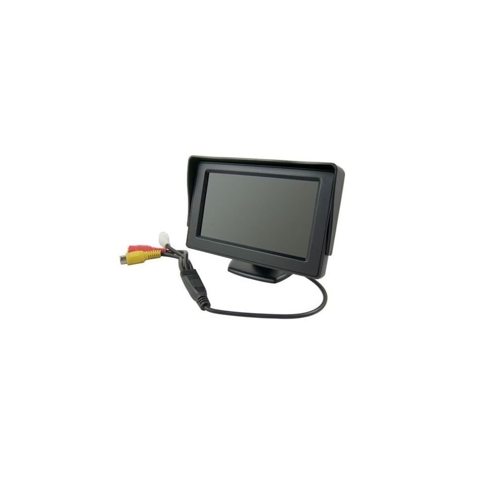 Monitor Schermo A Colori 4,3" TFT LCD  PER Auto Retrovisore KIT RETROMARCIA VCR - 6