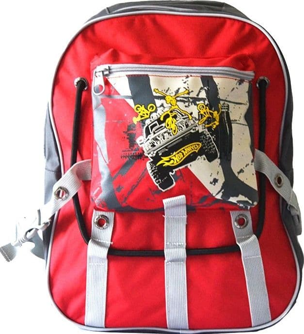 ZAINO PER SCUOLA GITA TEMPO LIBERO ESCURSIONI HOT WEELS TESSUTO ERGOMONICO - 4