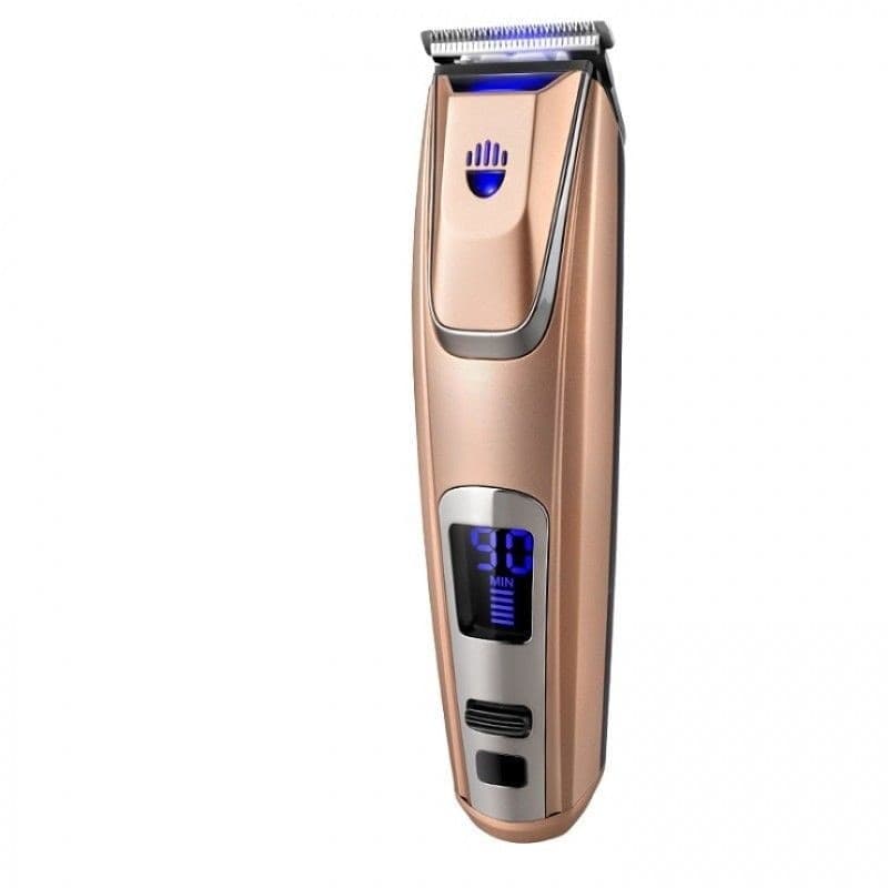RASOIO TAGLIA CAPELLI ELETTRICO REGOLA BARBA RICARICABILE DISPLAY PG102 - 3