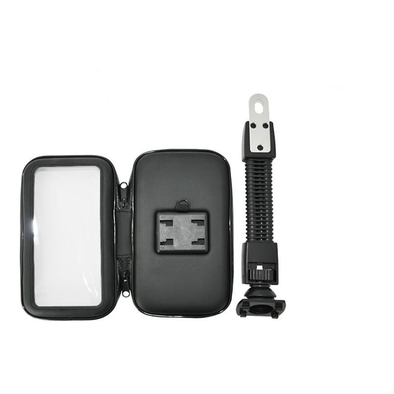PORTA CELLULARE SUPPORTO BICI MOTO CUSTODIA IMPERMEABILE SMARTPHONE 5" 6" - 2