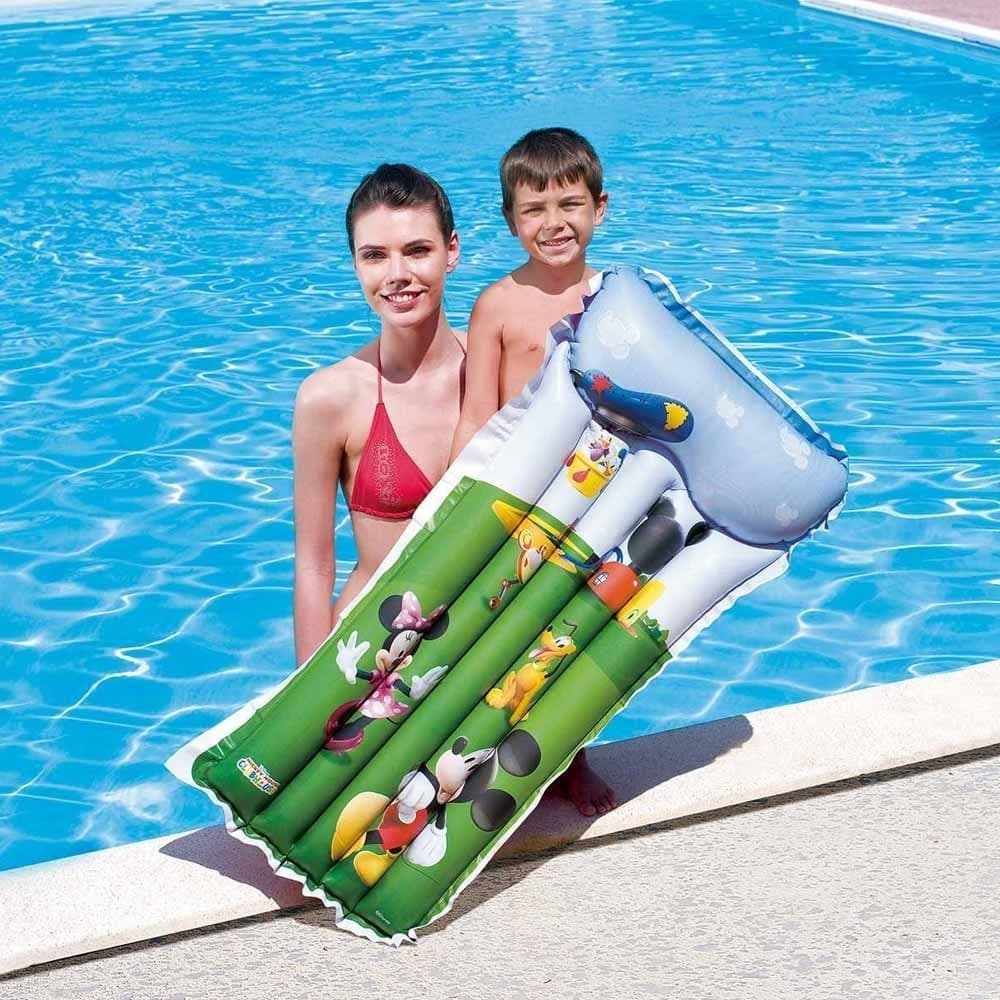 MATERASSINO GONFIABILE MARE TOPOLINO DISNEY MICKEY 120 X 62 CM IN VINILE - 2
