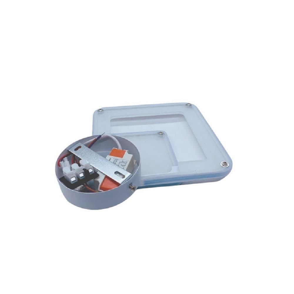 APPLIQUE LED A ROMBO 12 W PARETE LUMETTO ABAT JOUR LUCE 6500K 3000K 4000K E82-B - 8