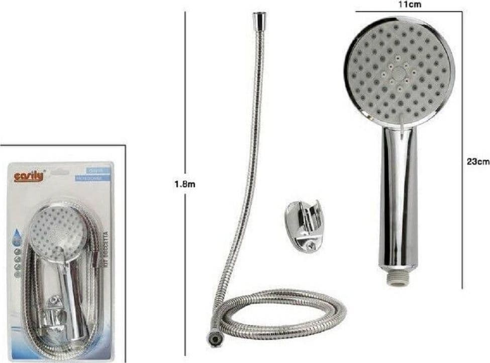 KIT DOCCETTA DOCCINO SOFFIONE DOCCIA BAGNO CON LACCIO 1,8 METRI STAFFA 69067 - 2