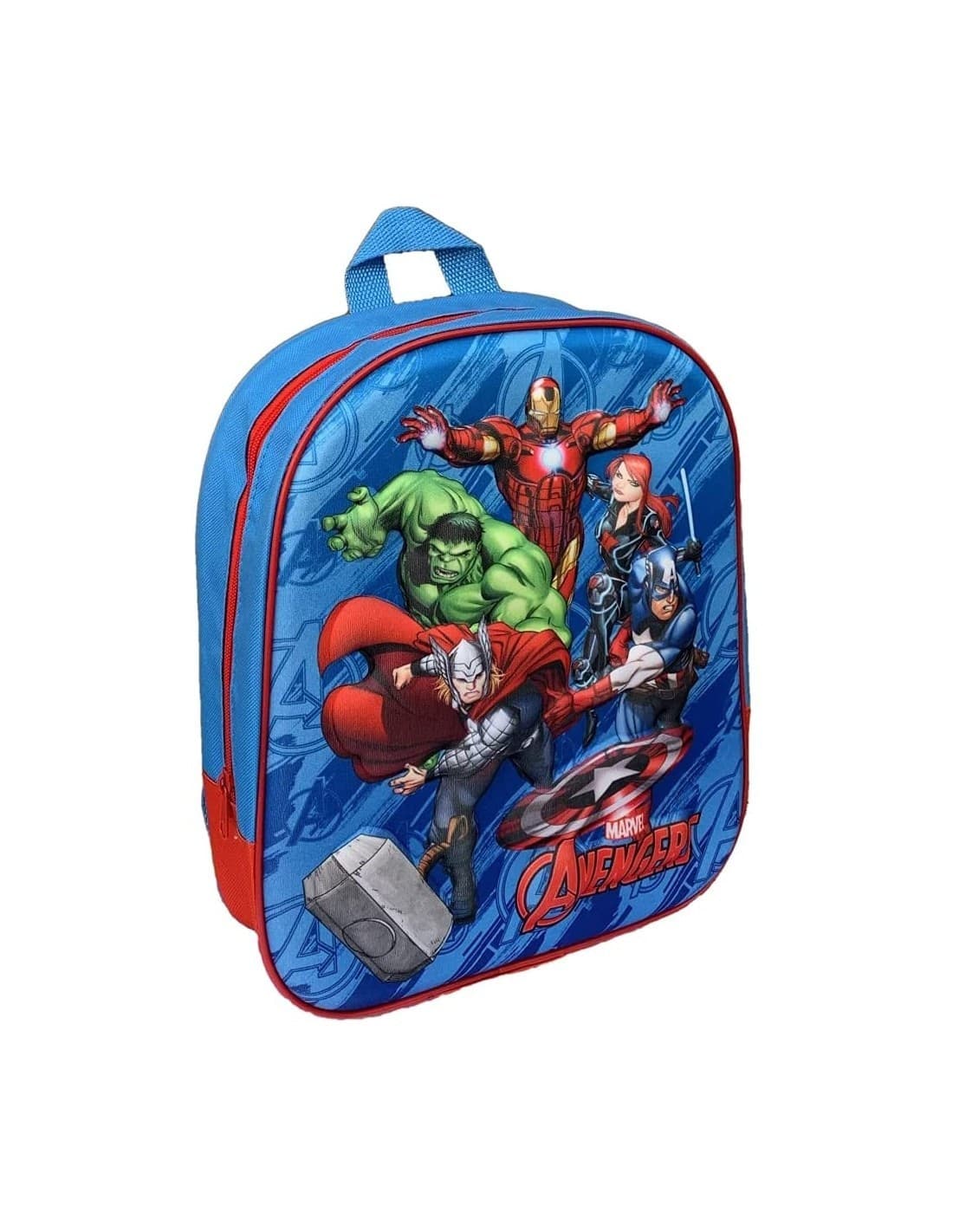 ZAINETTO AVENGERS STAMPA IN RILIEVO 3D SUPEREROI BAMBINI SCUOLA ASILO ELEMENTARI - 4