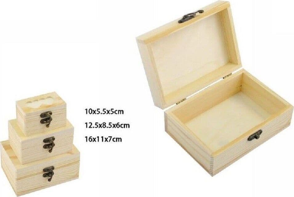 SET 3 SCATOLE IN LEGNO DECOUPAGE PORTAGIOIE MATRIOSKA COFANETTO 74015A LY-10298