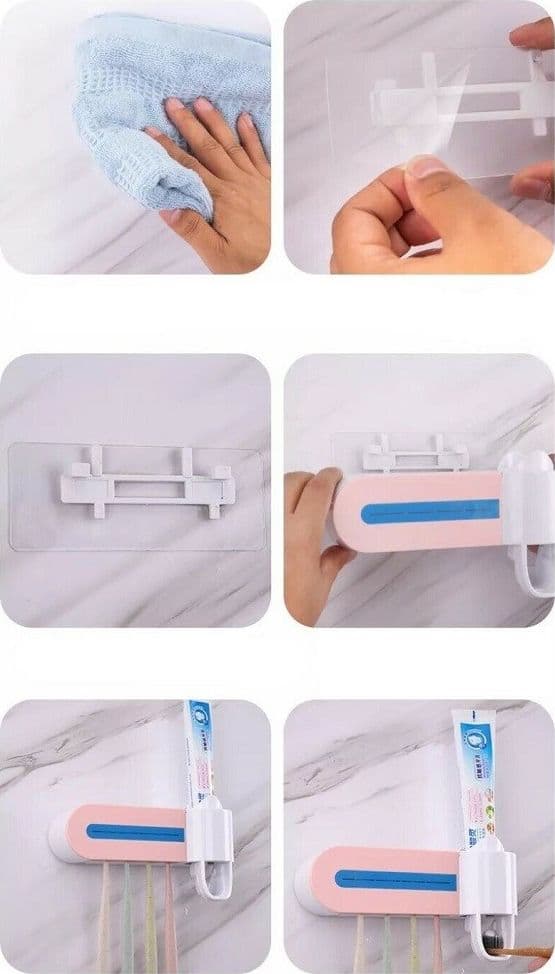STERILIZZATORE PER SPAZZOLINO DISPENSER DENTIFRICIO SUPPORTO SPAZZOLINI LW-Y01 - 2