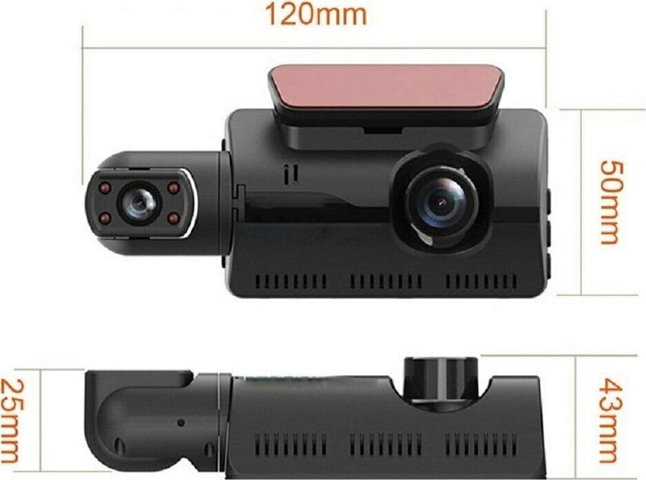 TELECAMERA VIDEOREGISTRATORE DVR AUTO FULL HD 1080P DISPLAY 3" 170° G-SENSOR Q-CA68 - 2
