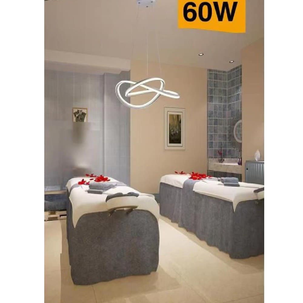 LAMPADARIO LED MODERNO INTRECCIATO LAMPADA SOFFITTO 60W LUCE 3000K 6500K 4000K A50B - 8